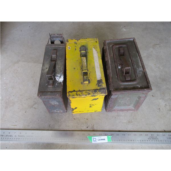 (3) Ammo Boxes