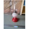 Image 1 : Vintage Oil Lamp with Red Base