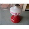 Image 2 : Vintage Oil Lamp with Red Base