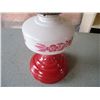 Image 3 : Vintage Oil Lamp with Red Base