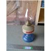 Image 1 : Vintage Oil Lamp with Blue Base