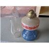 Image 3 : Vintage Oil Lamp with Blue Base