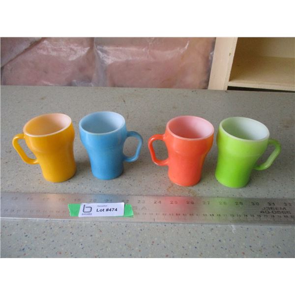 (4) Fire King Mugs
