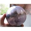 Image 4 : Amethyst Purple Glass Lighting Rod Ball (5" Tall) with End Caps