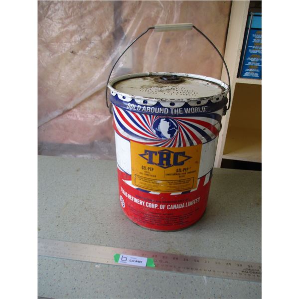 Texas Refinery Corp Moose Jaw Saskatchewan Oil Pail
