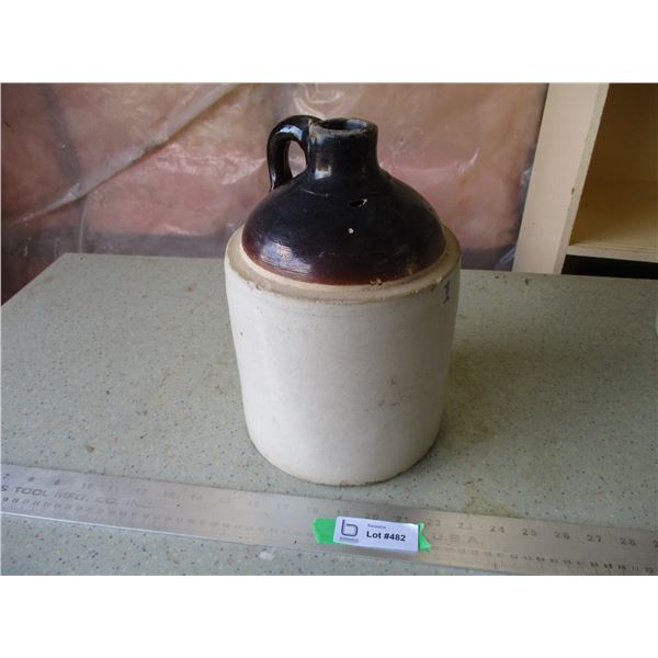 1 Gallon Stoneware Crock (11" Tall - Some Chips)