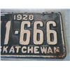 Image 3 : 1928 Saskatchewan License Plate