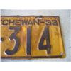 Image 3 : 1933 Saskatchewan License Plate