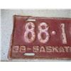 Image 2 : 1938 Saskatchewan License Plate