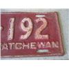 Image 3 : 1938 Saskatchewan License Plate