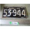 Image 1 : 1943 Saskatchewan License Plate