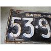 Image 2 : 1943 Saskatchewan License Plate