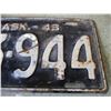 Image 3 : 1943 Saskatchewan License Plate
