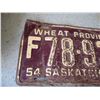 Image 2 : 1954 Saskatchewan License Plate