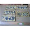 Image 1 : (5) 1972 Saskatchewan License Plates
