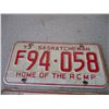 Image 2 : (2) 1973 Saskatchewan License Plates - Home of the RCMP