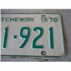 Image 3 : 1970 Saskatchewan License Plate