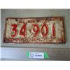 Image 1 : 1939 Alberta License Plate