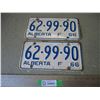 Image 1 : Pair of 1966 Alberta License Plates