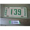 Image 1 : 1968 Saskatchewan Motorcycle License Plate - Low Number