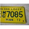 Image 3 : 1972 Minnesota Motorcycle License Plate