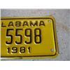 Image 3 : 1981 Alabama Motorcycle License Plate
