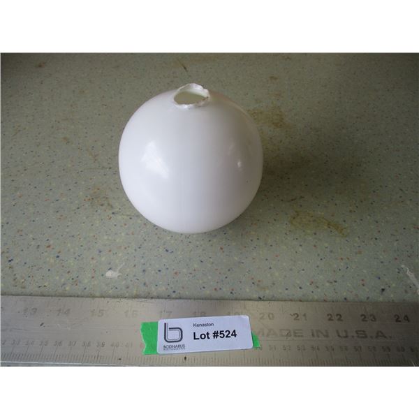 Milk Glass Lighting Rod Ball (5" Tall)