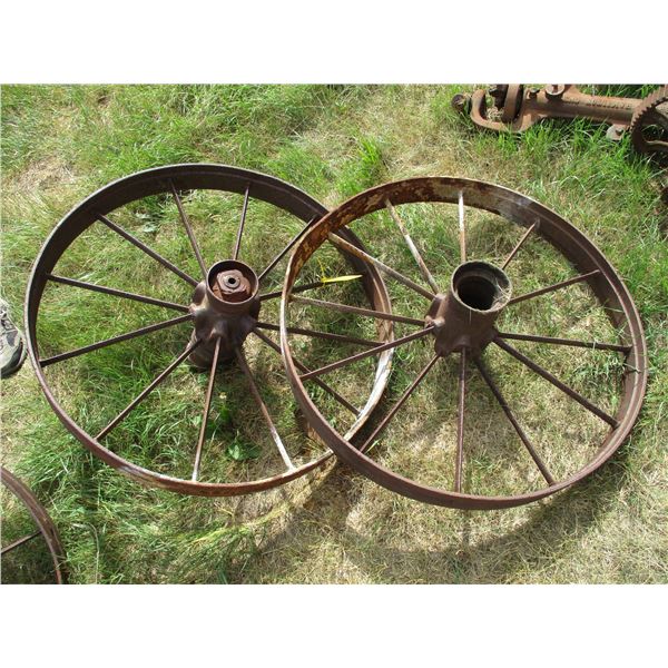 (2x Bid Price) (2) Steel Wheels (34" Diameter )