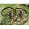 Image 1 : (2x Bid Price) (2) Steel Wheels (34" Diameter )