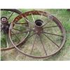 Image 2 : (2x Bid Price) (2) Steel Wheels (34" Diameter )
