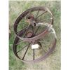 Image 1 : (2x Bid Price) (2) Steel Wheels (29" Diameter )