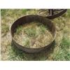 Image 5 : (3x Bid Price) (3) Steel Wheels (29" Diameter), Metal Ring Misc.
