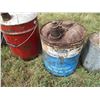 Image 6 : (2) Military Gas Cans, (13) Misc. Metal Gas Cans