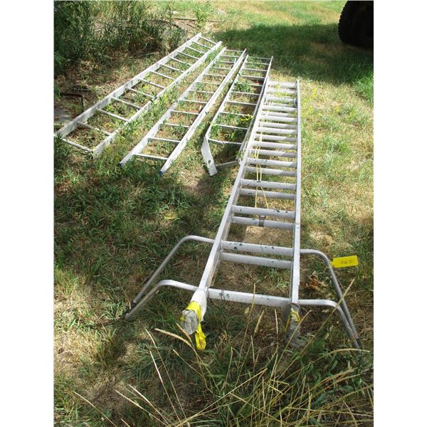 24' Extension Ladder, (3) 11' Ladders