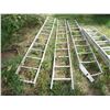 Image 4 : 24' Extension Ladder, (3) 11' Ladders