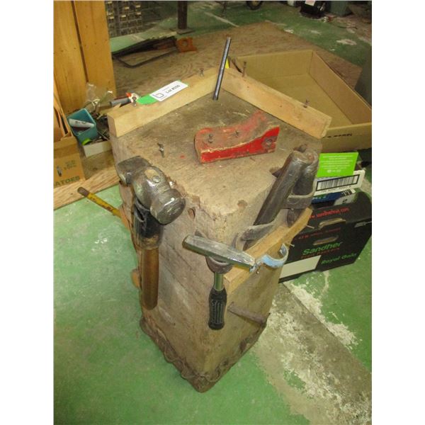 Railway Tie with Hand Working Tools