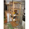 Image 2 : 5 Tier Wooden Shelf with Contents (30 x 68" Tall)