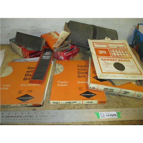 Various Grade Sand Paper & Sanding Blocks