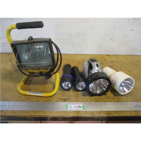 Work light, (4) Flashlights