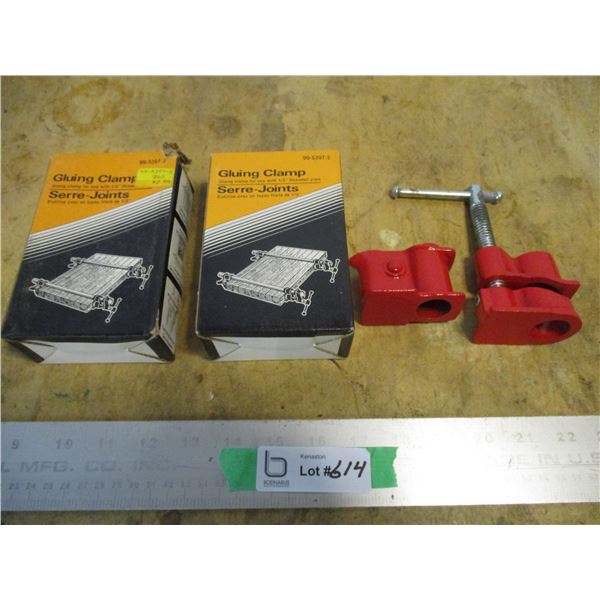 (2) 1/2" Pipe Clamp Ends (NIB)