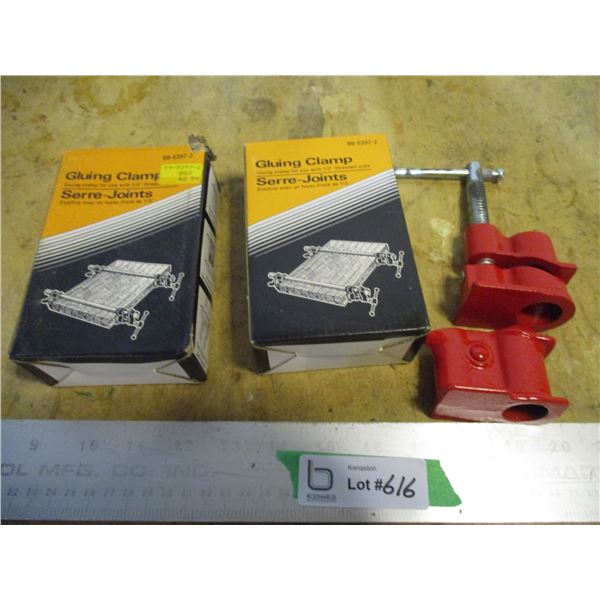 (2) 1/2" Pipe Clamp Ends (NIB)