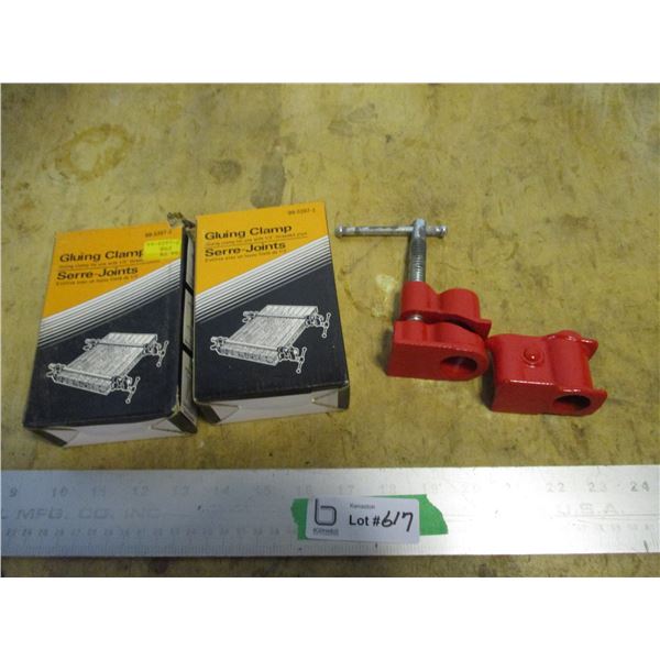 (2) 1/2" Pipe Clamp Ends (NIB)