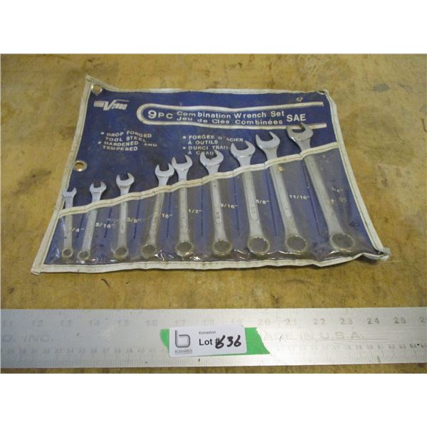 9 Piece Combination Wrench Set (Standard)