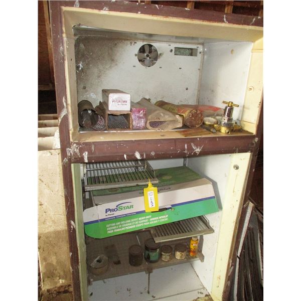 Welding Rods, Shelf with Contents, Shelf (55" Long), Misc.