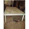 Image 1 : Wooden Table (60 x 108"), Hydraulic Ram & Hose with Pioneer ends