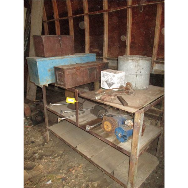 Truck Mirrors, Metal Storage Crates, Wood Drill Braces, Pump Motors