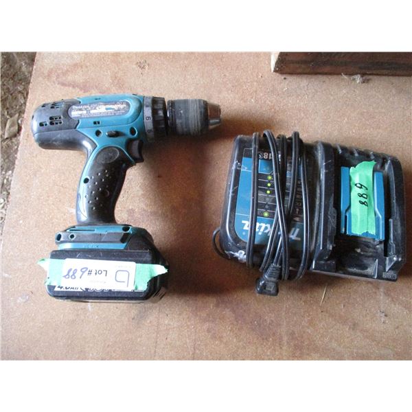 Makita 18V Drill with Charger