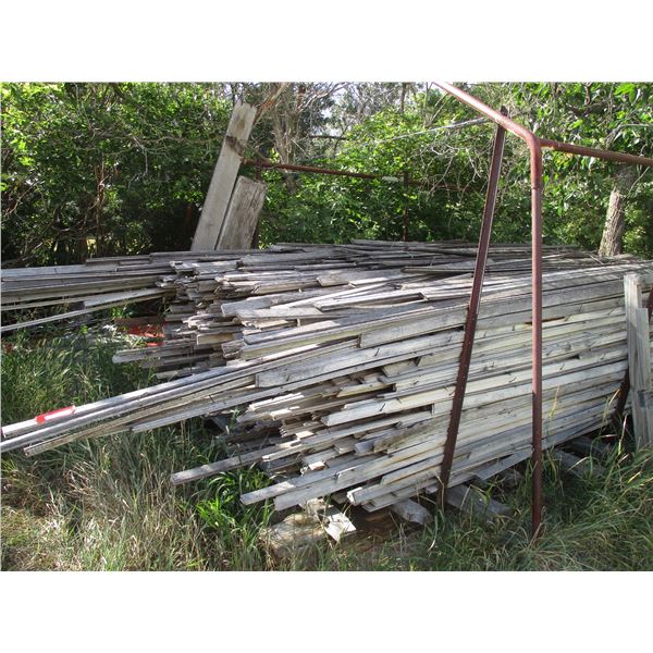 Mixed Lot of Reclaimed Lumber - 2" Weathered Hard Word Maple Flooring, Various Lengths