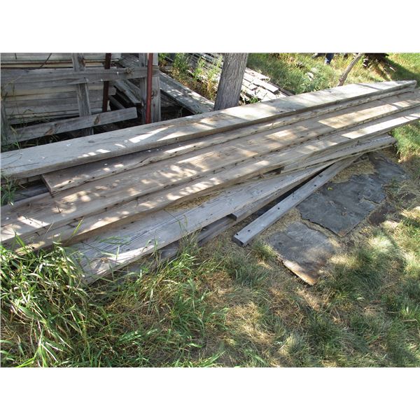 Mixed Lot of Reclaimed Fir 2 X 10s, nails removed when possible (Various Length 9")
