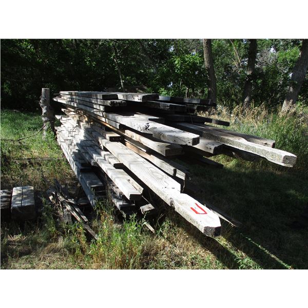 Mixed Lot of Fir, mostly long boards (10' - 16'), nails removed when possible, layers separated